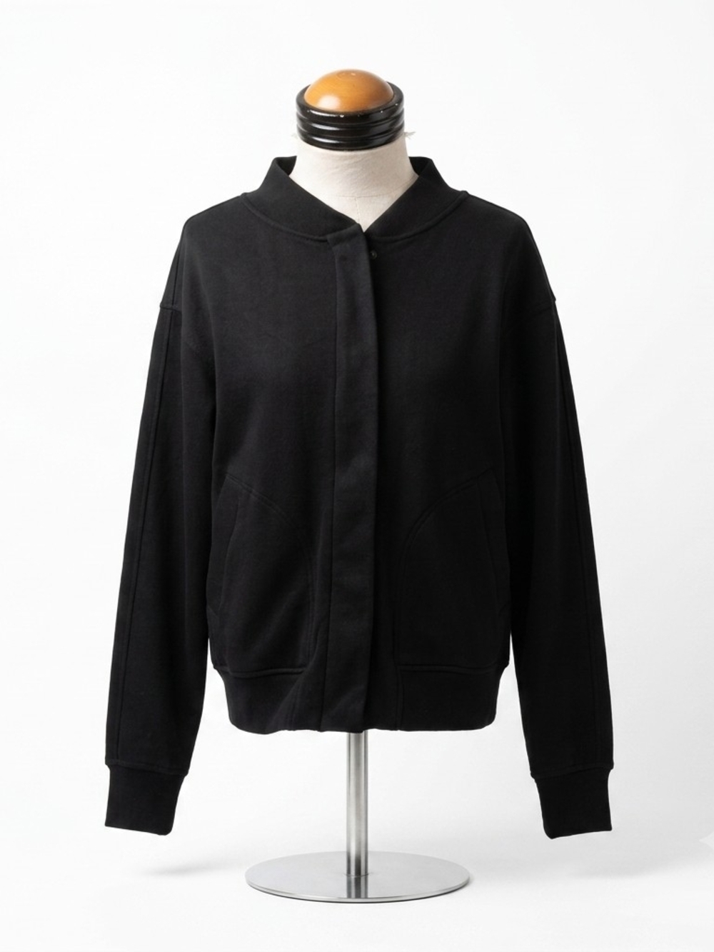 Athleta Black Bomber Jacket